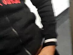 safadeza unfolds in the gym bathroom with these guys pushing adrenaline through outdoor public see-through fun