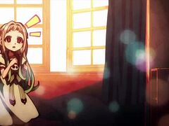 the story unfolds with a mischievous ghost in this fantasy anime drawing