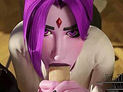 Raven Stays After Class in Anime Scene!