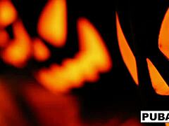 Two Hot Blondes Share a Halloween Scare!