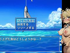 confronting the sea demon in this hentai fishing game
