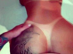 Short girl with big ass enjoys spanks