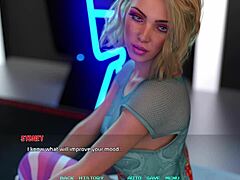 Who knew movie night with a cute busty blonde could turn so intriguing in 3D cartoon style?