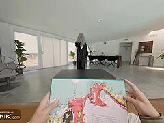 Feeling the passion, beautiful latina stepsister mary rides shazam's big cock and savors his cum in vr cosplay parody.