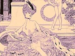 check out these vintage erotic illustrations from retro anime hentai 😍