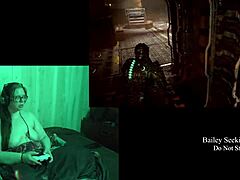 naked brunette bbw plays deadspace part 9
