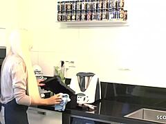 Tight Tini Forced by Boss to Fuck at Work - German Teen 18+