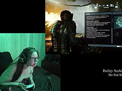 naked brunette bbw plays deadspace part 9