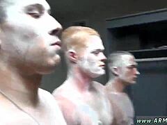 Gay army hazing involves showering and fucking
