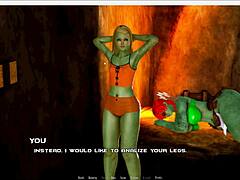 Hey, isn't this nurse a little naughty with her naked patient in the 3D cartoon hospital breeding game?