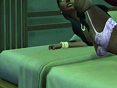 Monalisa in pink bra is seduced in the story.