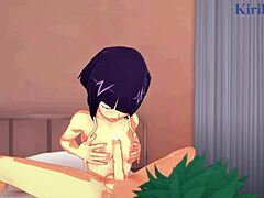 kyoka jiro and mina ashido and izuku midoriya engage in intense sex in my hero academia hentai