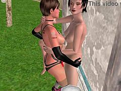 Lesbian girls, fuck each other's asses?