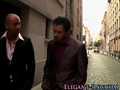 euro slut gets dped facial