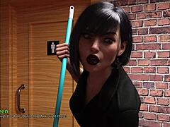 In my dorm 7, mark licks his ex-gf's pussy in the men washroom.