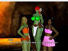 Deze verpleegster is een beetje stout met haar naakte patiënt in het 3D cartoon ziekenhuis fokspel