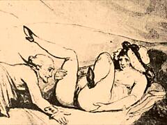 vintage erotic drawings collection from antique times