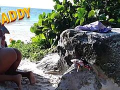 I fucked my friend's girlfriend on the beach big tits ass monster cock gay