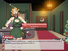 the boss has a huge cock in claus secret surprise!