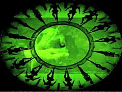 ヴィンテージイラストが日本のアニメスタイルの興味深いレトロコミックアートを展示