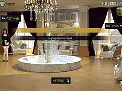 She sucks her boss at home