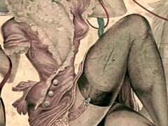 vintage illustration showcases intriguing retro comic art from japanese anime style