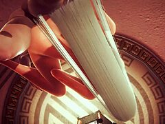 Elizabeth Cosplay Blowjob and Hardcore Fucking in Seven Deadly Sins Hentai Japanese Anime Game with Cum Licking