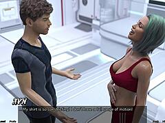 Stranded In Space, Femdom Mistress Owes Kisses – Or Cum?