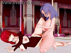 3D Hentai mit dickem Arsch, fetten Titten und Orgasmus