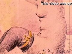 ヴィンテージイラストが日本のアニメスタイルの興味深いレトロコミックアートを展示