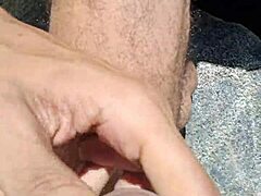 Outdoor shave and fuck.