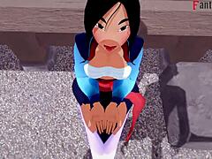 Fa Mulan Gets Fucked Hard In This Fantasy Hentai Scene!