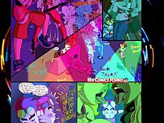 come to this cartoon party in the comic anime hentai where everyone has fun at the party