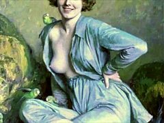 vintage erotične skice z retro šarmom