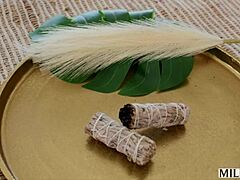 Yoga Milf Medusa Rides Young Stud's Cock