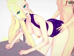 Hey, check out Ino Yamanaka's big tits getting titjob and fucked by Naruto in this sexy anime hentai 😏