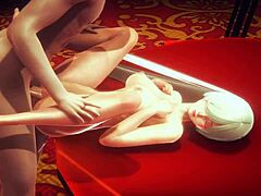 Elizabeth Cosplay Blowjob and Hardcore Fucking in Seven Deadly Sins Hentai Japanese Anime Game with Cum Licking