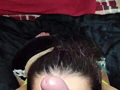 White Moon Deepthroats Big Cock Cumshot