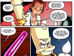 Taming the beast in this anime hentai comic with contrasting scenes.