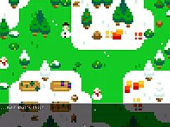 poppy from lol wants to be covered in hot cum for christmas in this hentai game