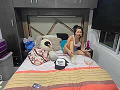 Going to my sister's room to fuck her boyfriend, but she got scared and went to bathe?