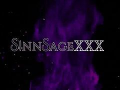 Hot femdom sinn sage contrasts with blonde girlfriend ruby on cock