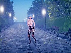 this cute anime girl is dancing and getting fucked in part 2