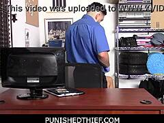 Curvy Teen Adriana Maya Caught As Burglar In Garage Shop Gets Punished By Security Guard Fucking. Her Fat Body Bent Over For Inspection.