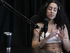 this latina teen showed off her hairy pussy and ass in public