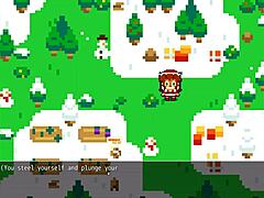 poppy from lol wants to be covered in hot cum for christmas in this hentai game