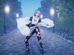 this cute anime girl is dancing and getting fucked in part 2