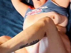 Trailer park milf enjoys riding a big black cock.