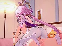 Handjob leads to squirting in cartoon hentai with dominance and cowgirl riding sex scenes