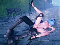 this cute anime girl is dancing and getting fucked in part 2